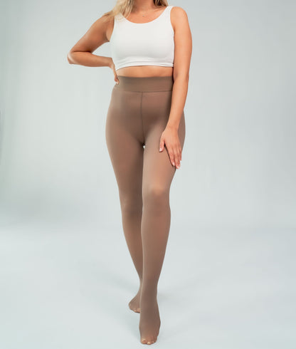 SlimFit Fleece Panty | Linnade strumpbyxor