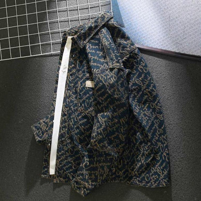 Denim Scripture Jacket - Art Meets Fashion